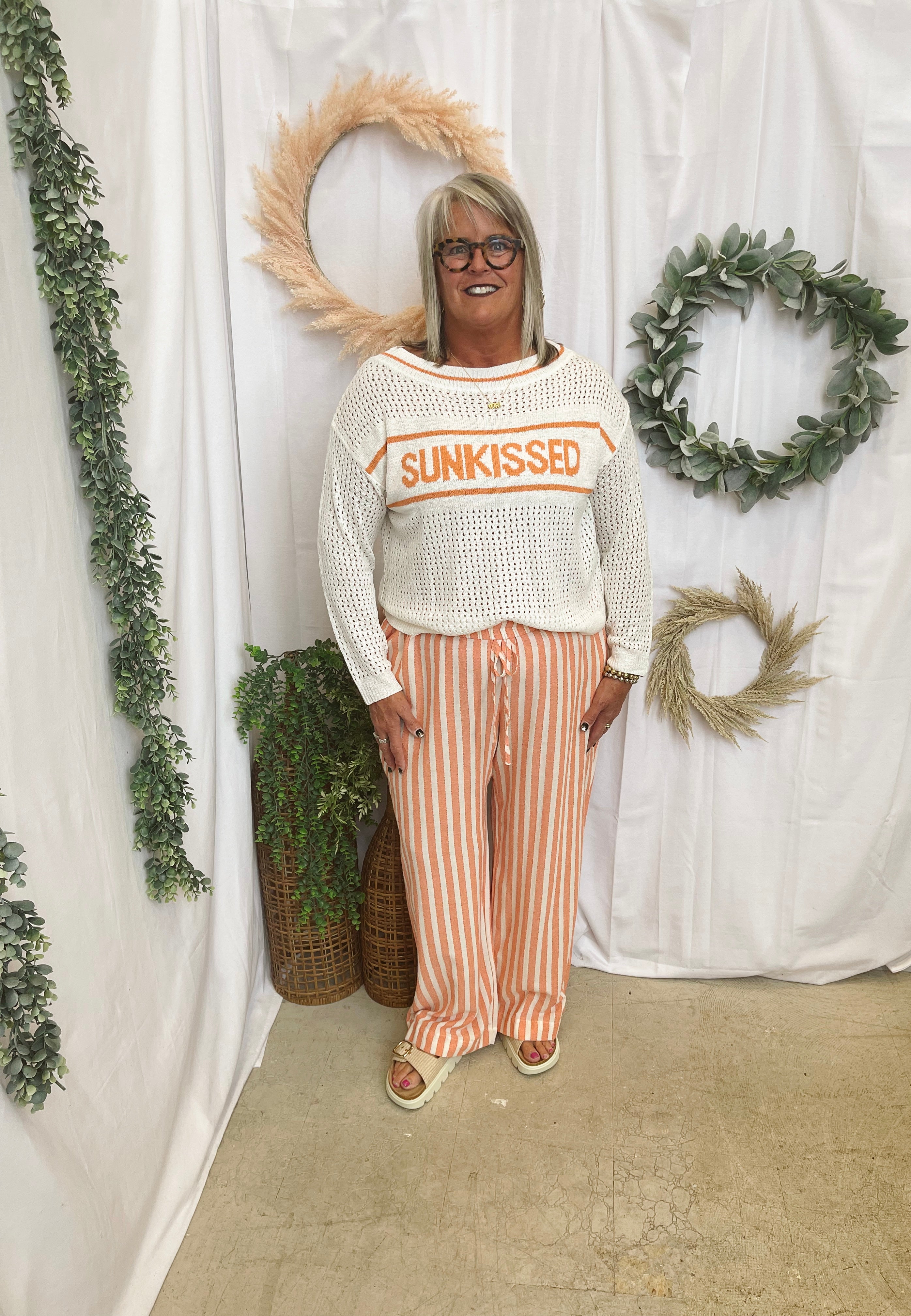 Sunkissed Open Knit Sweater-Sweaters-cozy co-The Silo Boutique, Women's Fashion Boutique Located in Warren and Grand Forks North Dakota