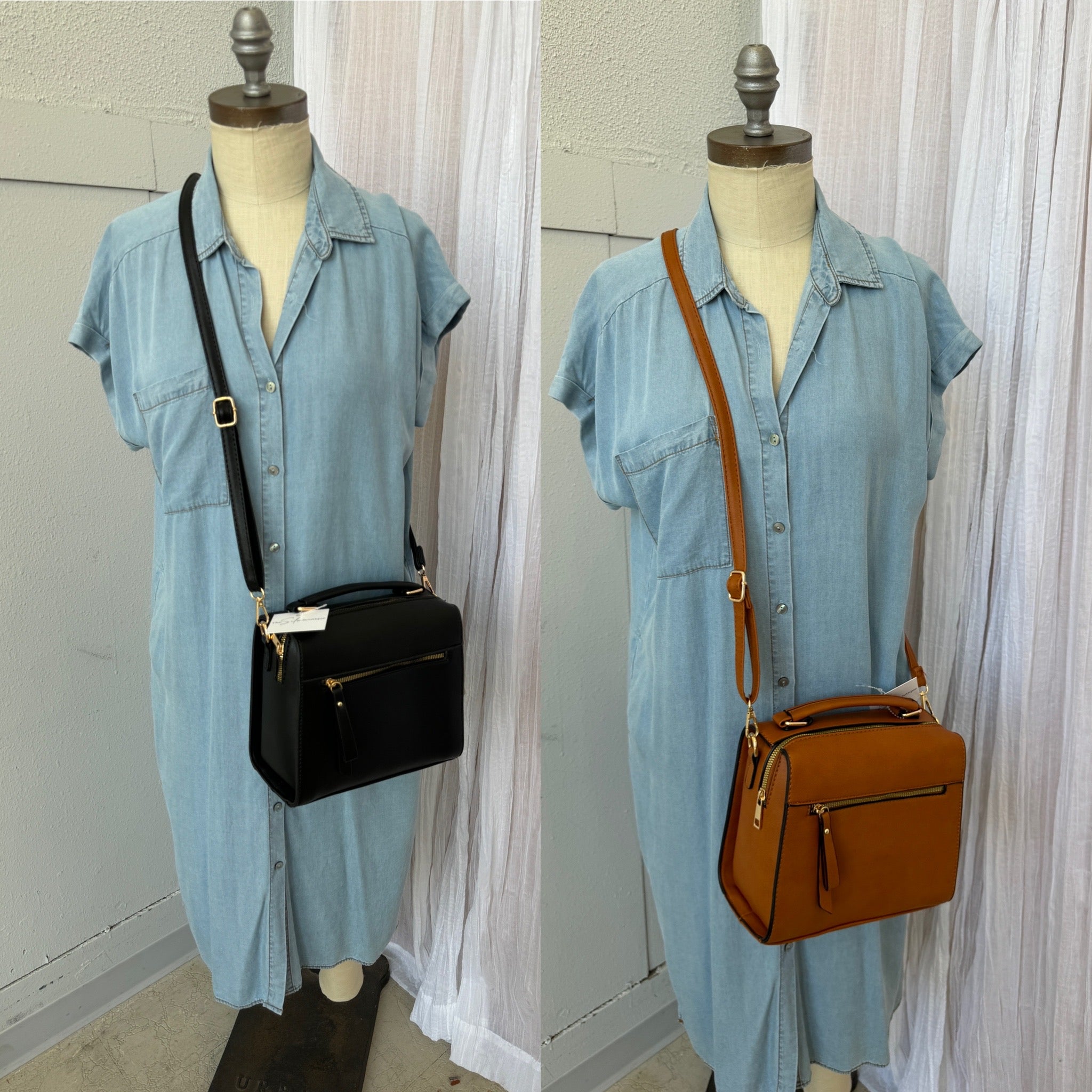 Messenger Crossbody Purse + Wallet-Crossbody Purses-princess purse-The Silo Boutique, Women's Fashion Boutique Located in Warren and Grand Forks North Dakota