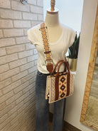 Ivory Boho Western Purse-Crossbody Purses-Fame-The Silo Boutique, Women's Fashion Boutique Located in Warren and Grand Forks North Dakota