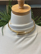 Gold Cuff Necklace-Necklaces-fame-The Silo Boutique, Women's Fashion Boutique Located in Warren and Grand Forks North Dakota