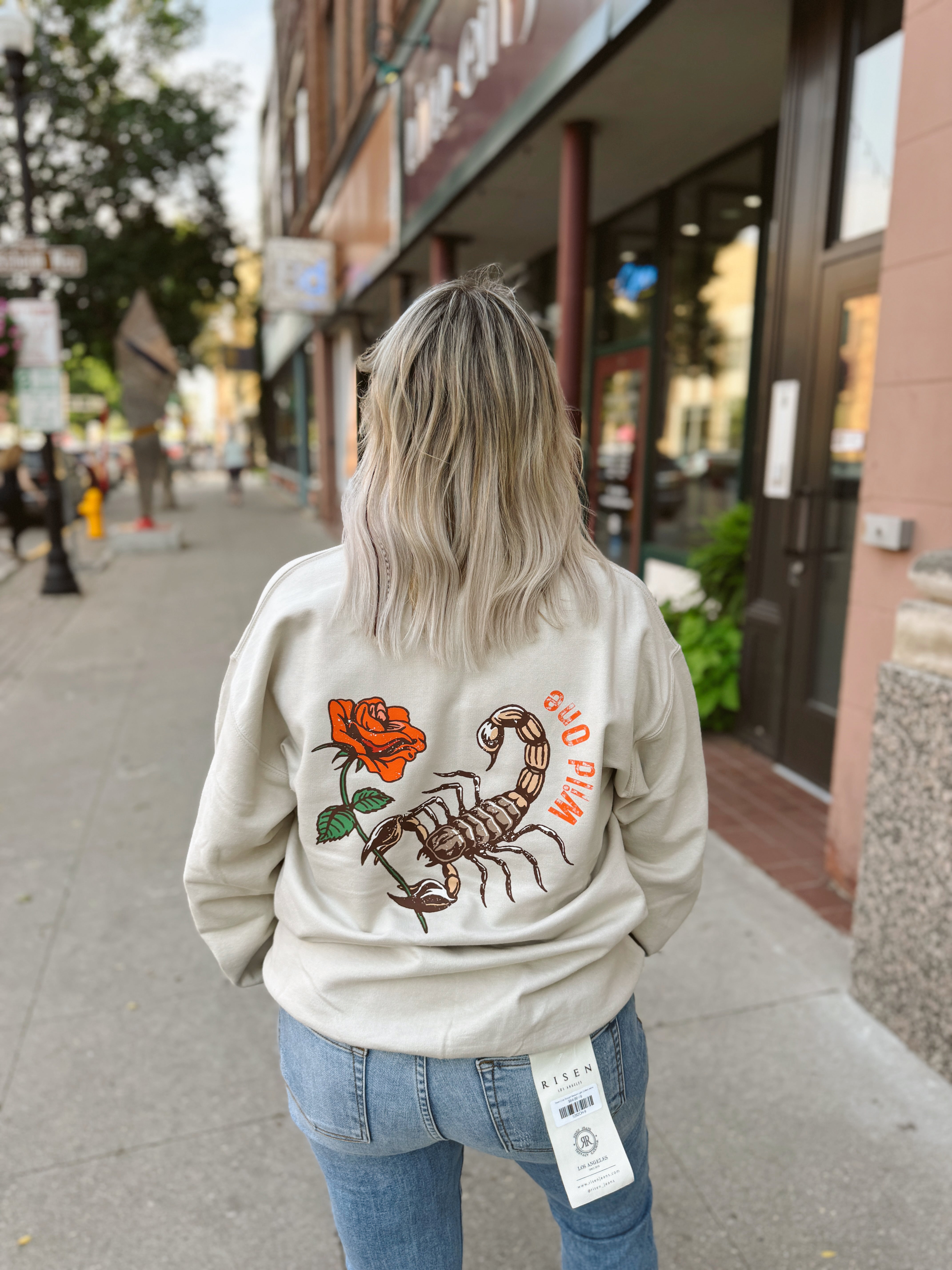 Scorpion Desert Sweatshirt-Graphic Tees-lucy + co-The Silo Boutique, Women's Fashion Boutique Located in Warren and Grand Forks North Dakota