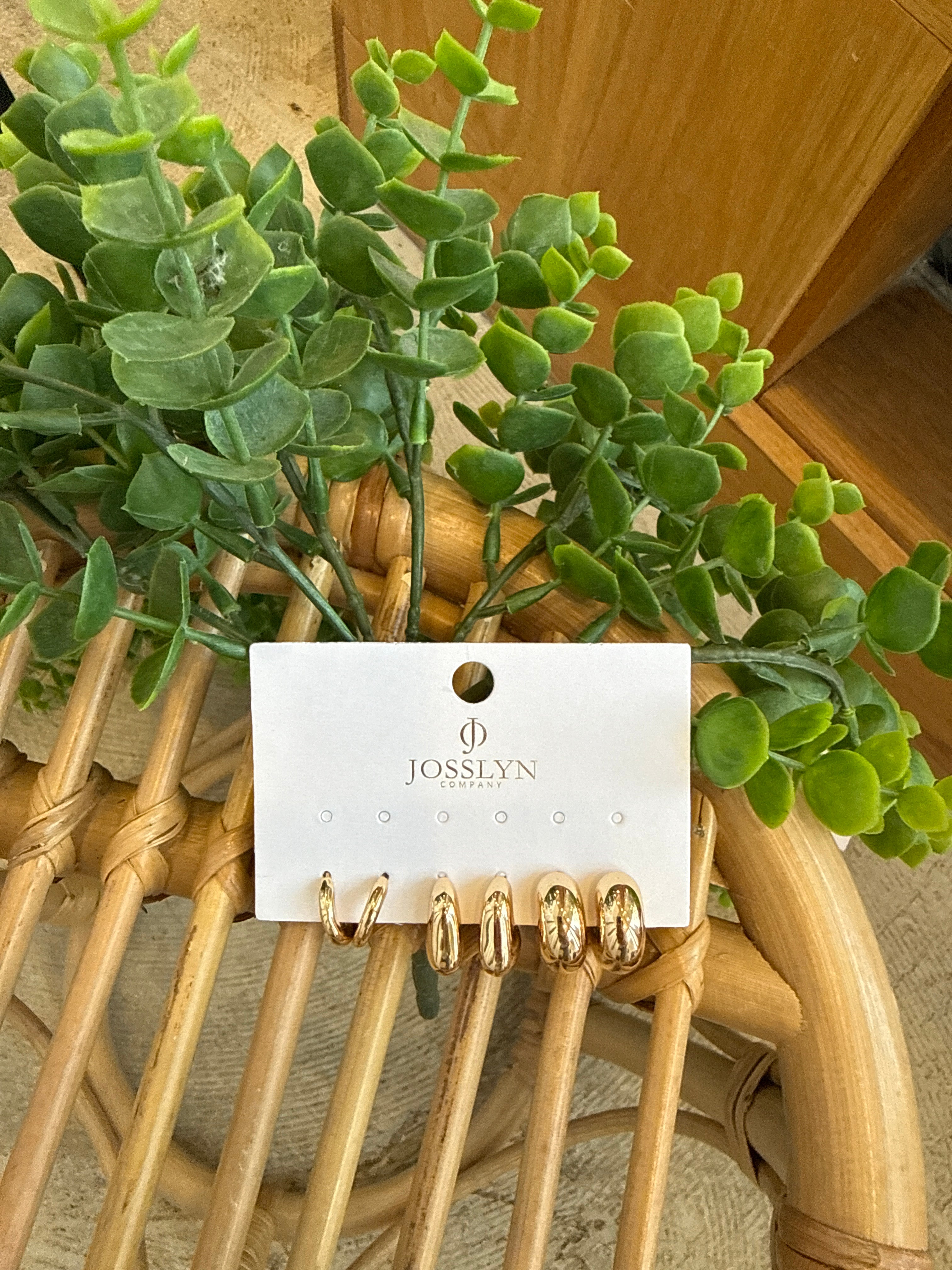 Joss Bubble Hoop Trio Earrings-Earrings-joss-The Silo Boutique, Women's Fashion Boutique Located in Warren and Grand Forks North Dakota