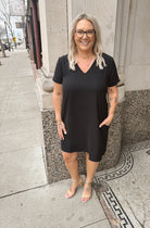 Slip Into Style Black Dress-Final Sale Online Only-Dresses-mittoshop-The Silo Boutique, Women's Fashion Boutique Located in Warren and Grand Forks North Dakota