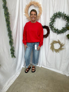 Risen Cuffed Boyfriend Jeans-Jeans-risen-The Silo Boutique, Women's Fashion Boutique Located in Warren and Grand Forks North Dakota