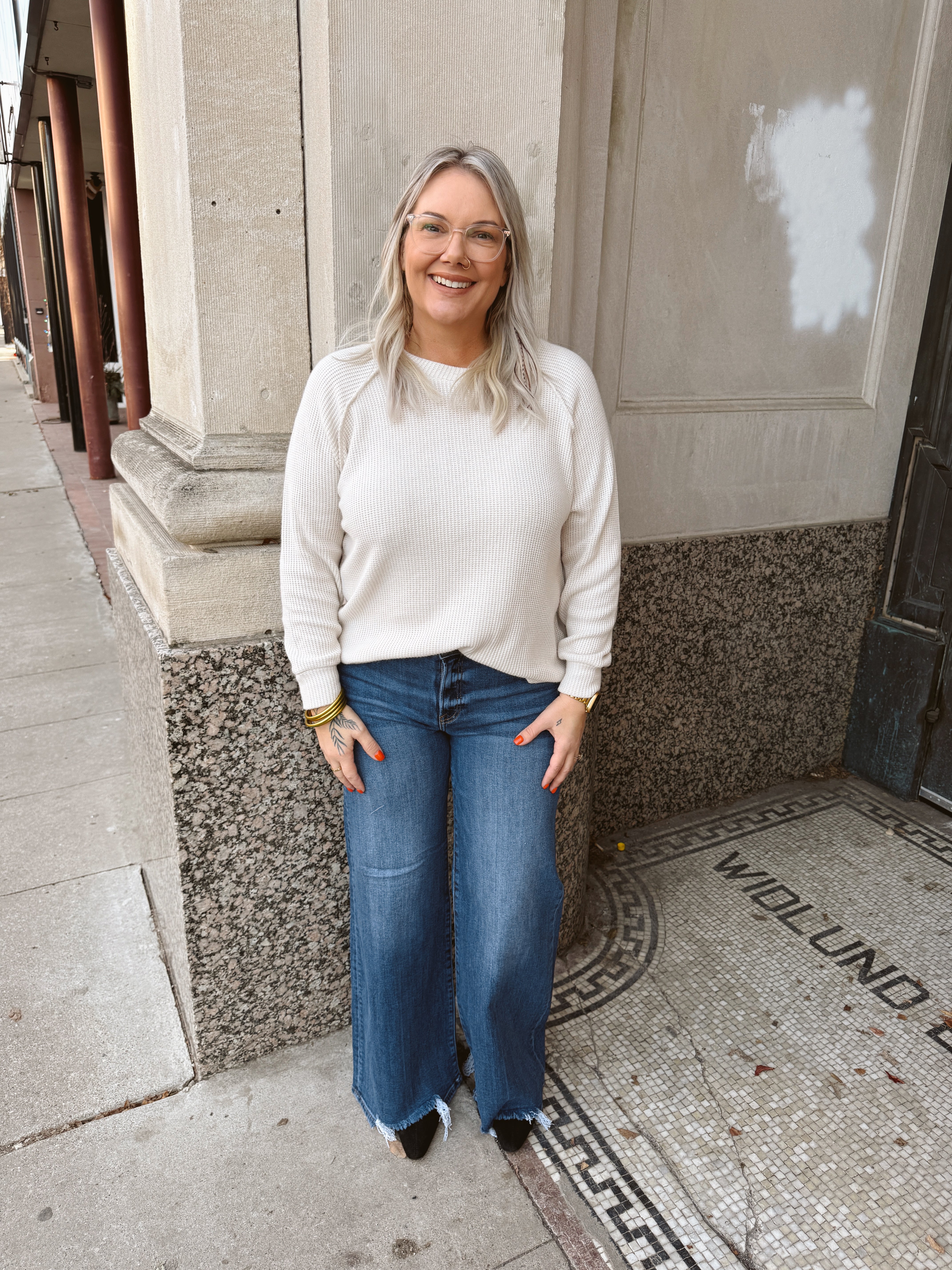 Zen Long Sleeve Raglan Top-Sand Beige-Long Sleeve Tops-Zenana-The Silo Boutique, Women's Fashion Boutique Located in Warren and Grand Forks North Dakota