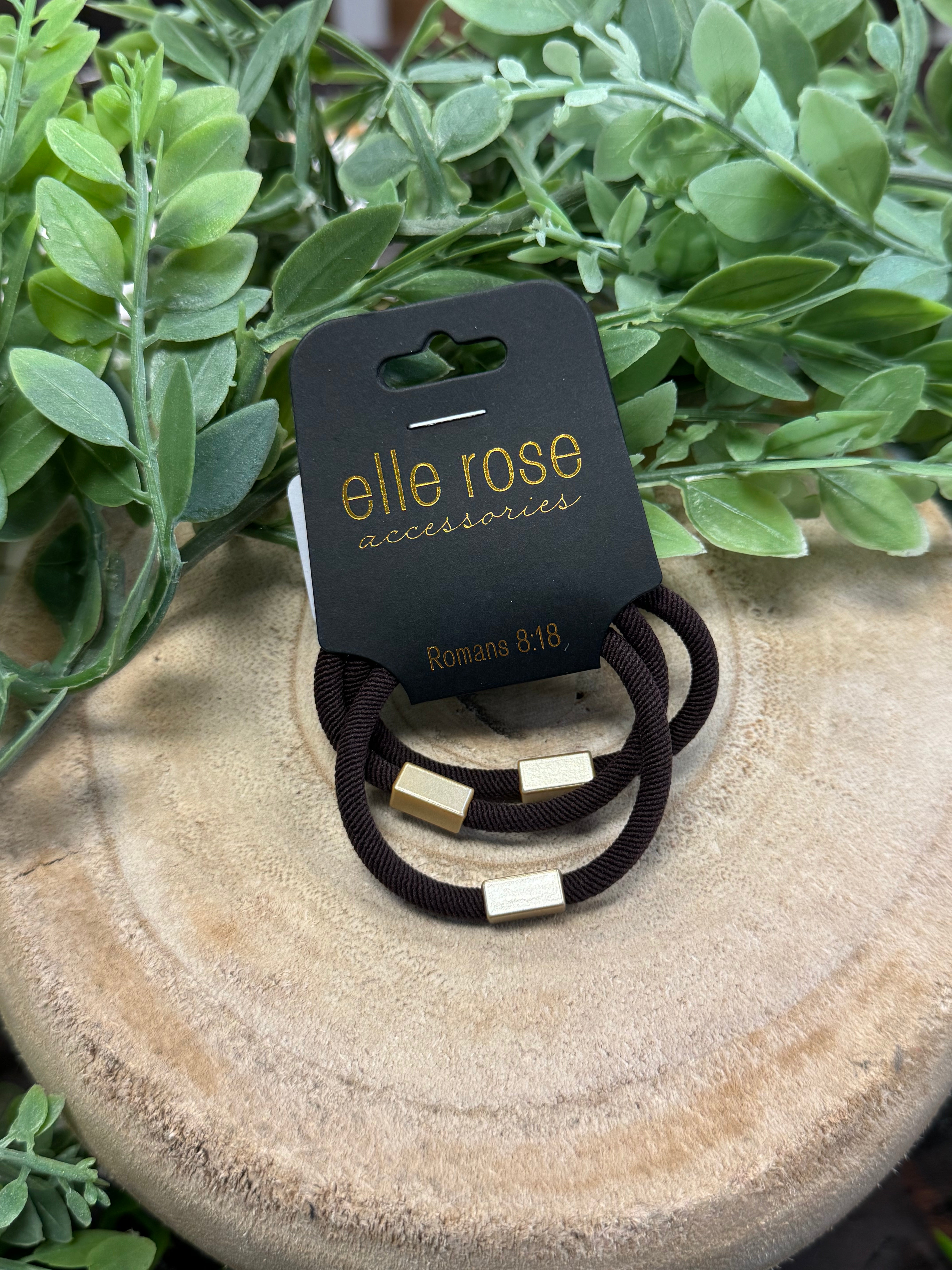 Elastic Hair Tie Bracelet Trio-Hair Accessories-scented-The Silo Boutique, Women's Fashion Boutique Located in Warren and Grand Forks North Dakota