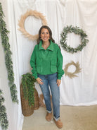 Carter Sweatshirt-Green-Sweatshirts-aemi-The Silo Boutique, Women's Fashion Boutique Located in Warren and Grand Forks North Dakota