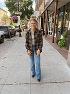 Just Black Medium Wash Scissor Flare Jeans-Jeans-just black-The Silo Boutique, Women's Fashion Boutique Located in Warren and Grand Forks North Dakota