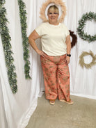 Sadie Floral Pants-Pink-Pants-entro-The Silo Boutique, Women's Fashion Boutique Located in Warren and Grand Forks North Dakota