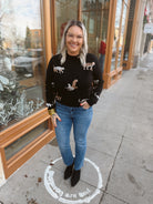 Jaguar Knit Sweater-Sweaters-thml-The Silo Boutique, Women's Fashion Boutique Located in Warren and Grand Forks North Dakota