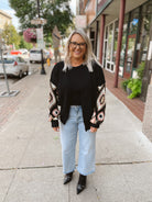 Black Crochet Knit Cardigan-Final Sale Online Only-Cardigans-adora-The Silo Boutique, Women's Fashion Boutique Located in Warren and Grand Forks North Dakota