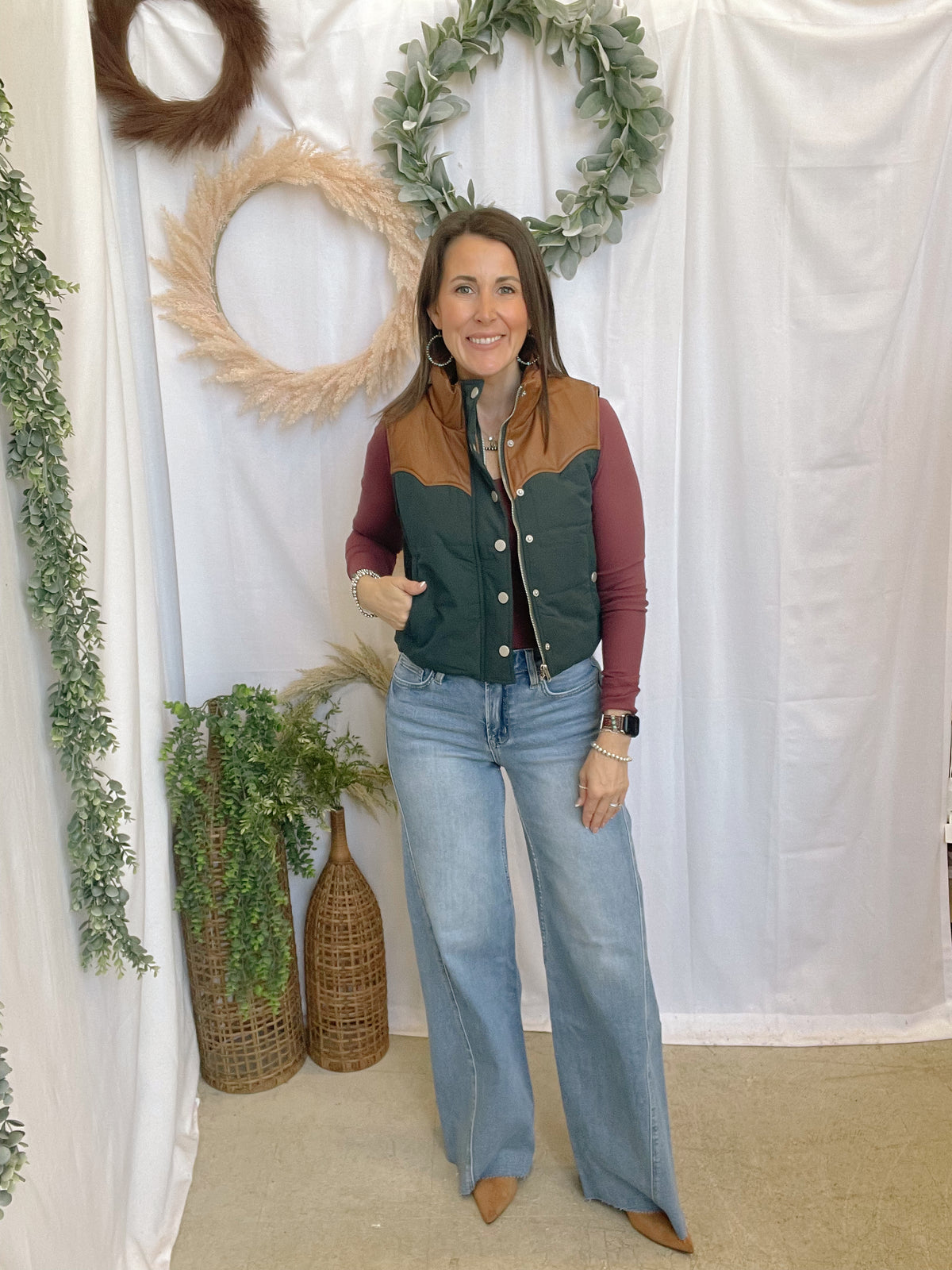 Misty Vest-Vests-lelis-The Silo Boutique, Women's Fashion Boutique Located in Warren and Grand Forks North Dakota