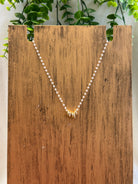 Pearl and Ring Charm Necklace-Necklaces-Dallas Market-The Silo Boutique, Women's Fashion Boutique Located in Warren and Grand Forks North Dakota