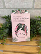 Lemon Lavender Reversible Satin Hair Towel-Hair Accessories-dm-The Silo Boutique, Women's Fashion Boutique Located in Warren and Grand Forks North Dakota