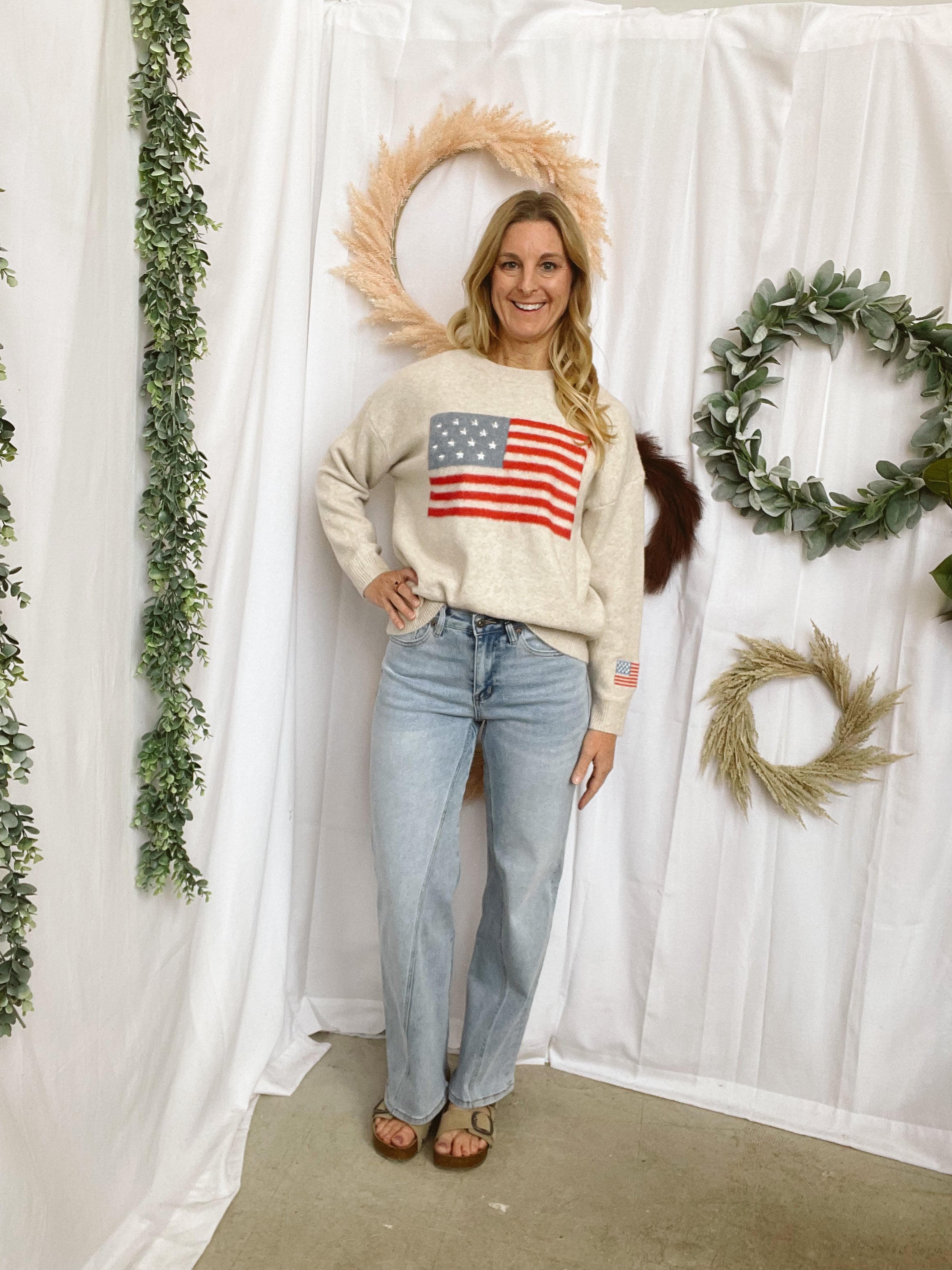 Le Lis Oatmeal Sweater-Sweaters-lelis-The Silo Boutique, Women's Fashion Boutique Located in Warren and Grand Forks North Dakota