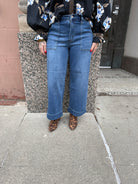 Vervet Enviably Wide Leg Jeans-Jeans-vervet-The Silo Boutique, Women's Fashion Boutique Located in Warren and Grand Forks North Dakota