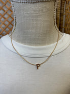 Delicate Initial Necklace-Necklaces-Fame-The Silo Boutique, Women's Fashion Boutique Located in Warren and Grand Forks North Dakota