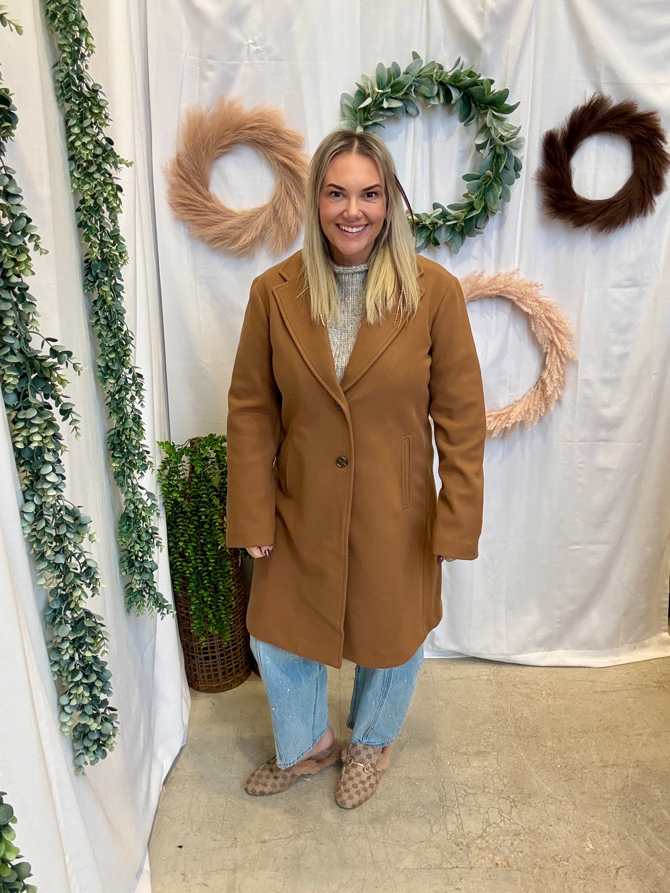 City Chic Jacket-Camel-Coats & Jackets-be cool-The Silo Boutique, Women's Fashion Boutique Located in Warren and Grand Forks North Dakota