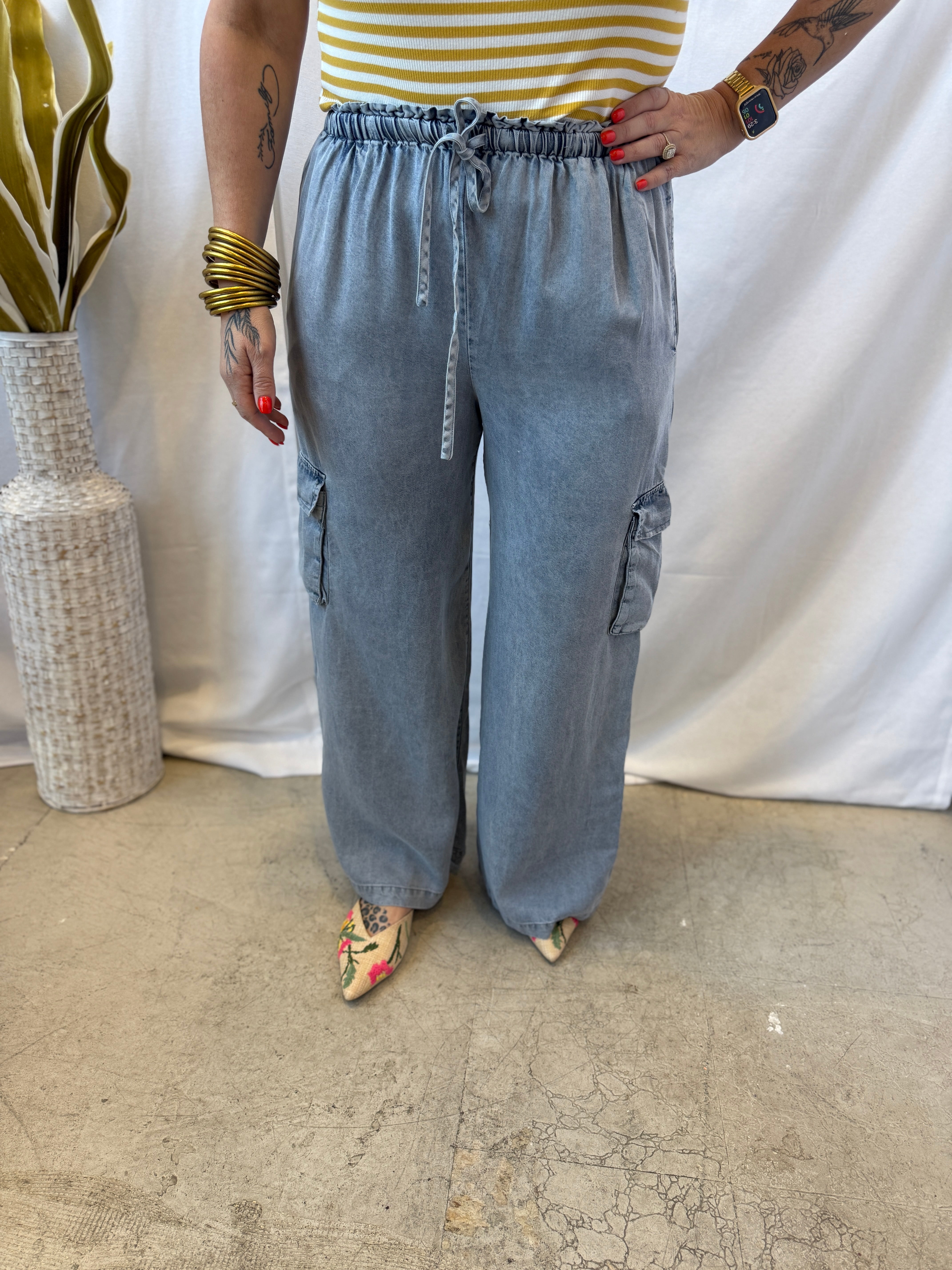 Missy Tencel Wide Leg Pants-Pants-mystree-The Silo Boutique, Women's Fashion Boutique Located in Warren and Grand Forks North Dakota