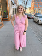 Pink Sky Jumpsuit-Final Sale Online Only-Jumpsuits & Rompers-she and sky-The Silo Boutique, Women's Fashion Boutique Located in Warren and Grand Forks North Dakota