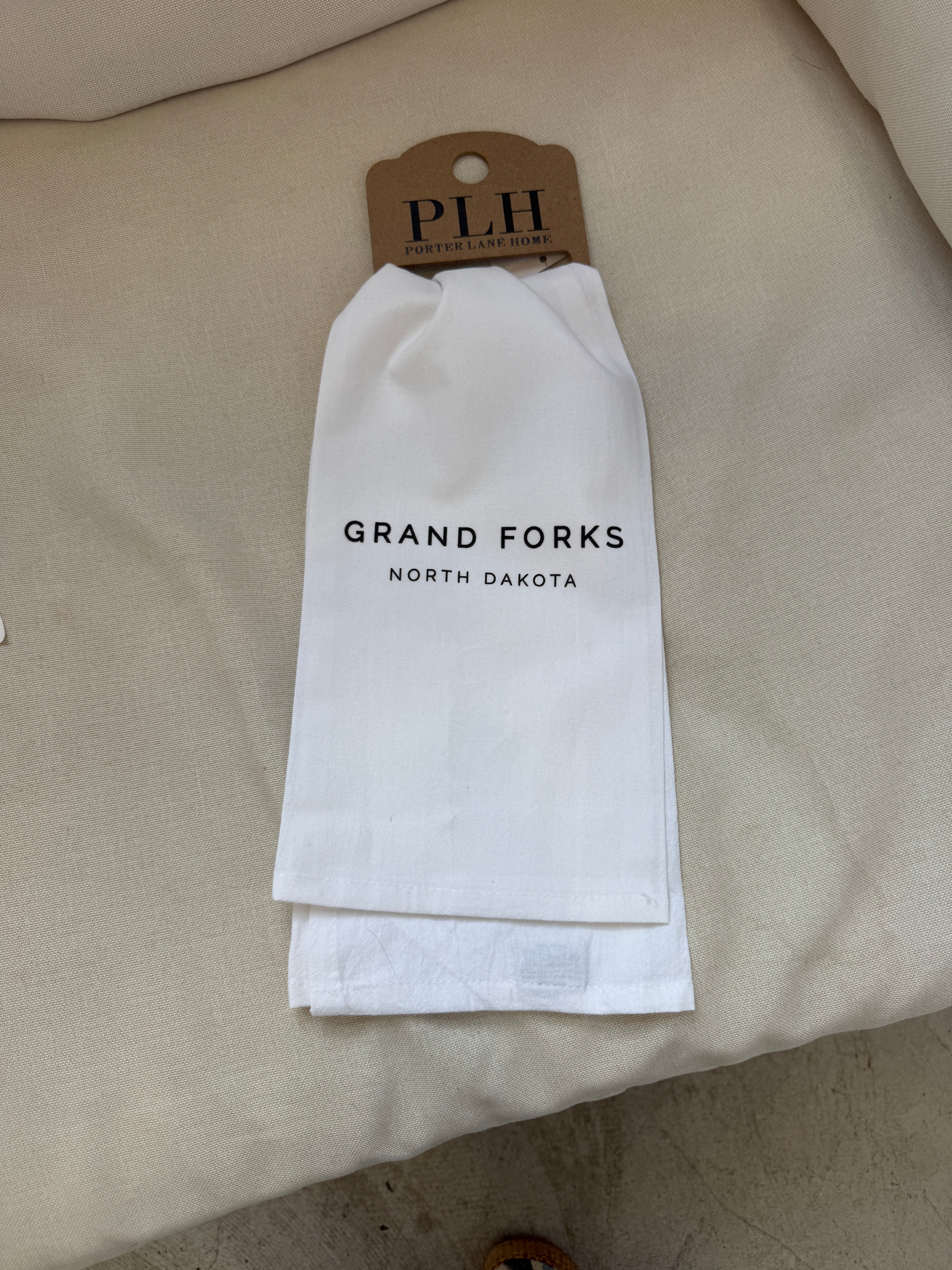 Grand Forks Tea Towel-Tea Towels-Porter Lane-The Silo Boutique, Women's Fashion Boutique Located in Warren and Grand Forks North Dakota