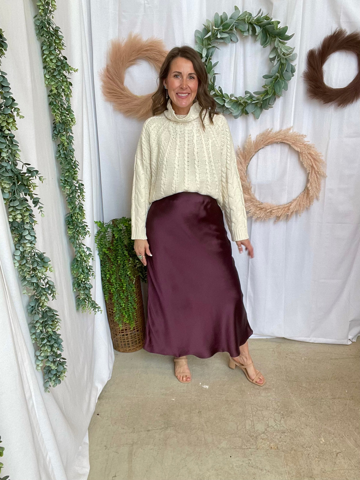 Kelci Cropped Mock Sweater-Cream-Sweaters-davi dani-The Silo Boutique, Women's Fashion Boutique Located in Warren and Grand Forks North Dakota