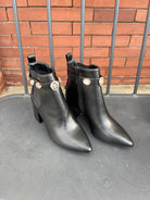 Bamboo Mode Gem Booties-Black-Boots-bamboo-The Silo Boutique, Women's Fashion Boutique Located in Warren and Grand Forks North Dakota