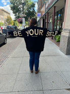 Be Yourself Sweatshirt-Sweatshirts-jade-The Silo Boutique, Women's Fashion Boutique Located in Warren and Grand Forks North Dakota