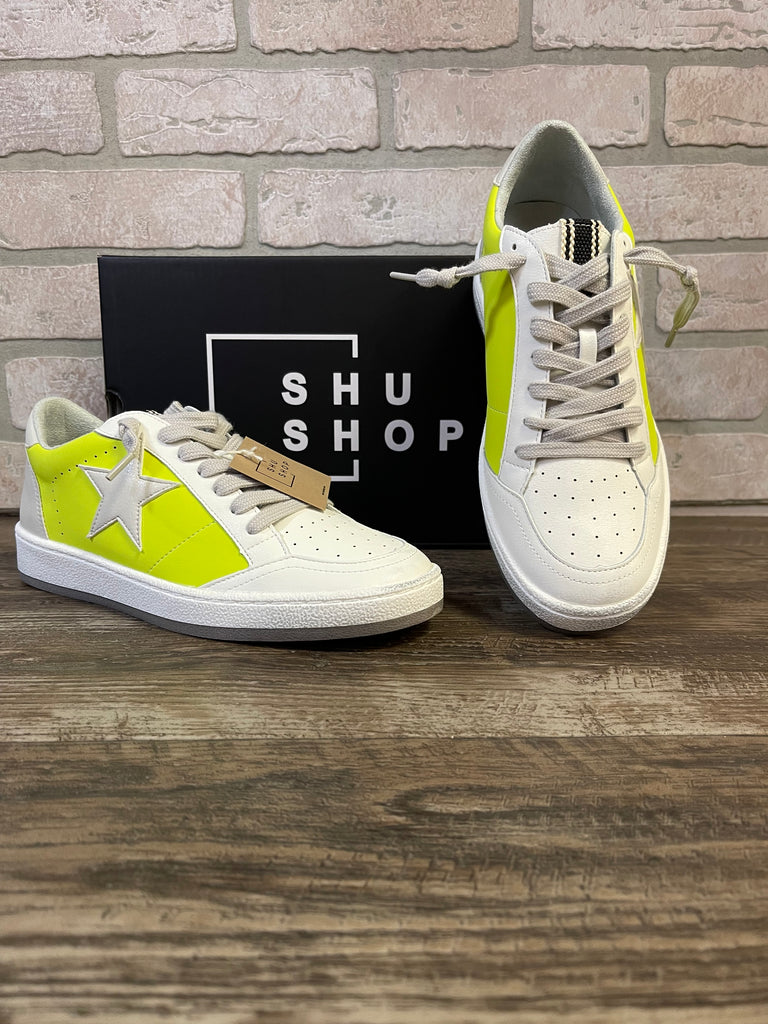 ShuShop Paz Lime Sneaker-Shoes-shushop-The Silo Boutique, Women's Fashion Boutique Located in Warren and Grand Forks North Dakota