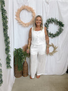 Eyelet Pants-White-Pants-entro-The Silo Boutique, Women's Fashion Boutique Located in Warren and Grand Forks North Dakota