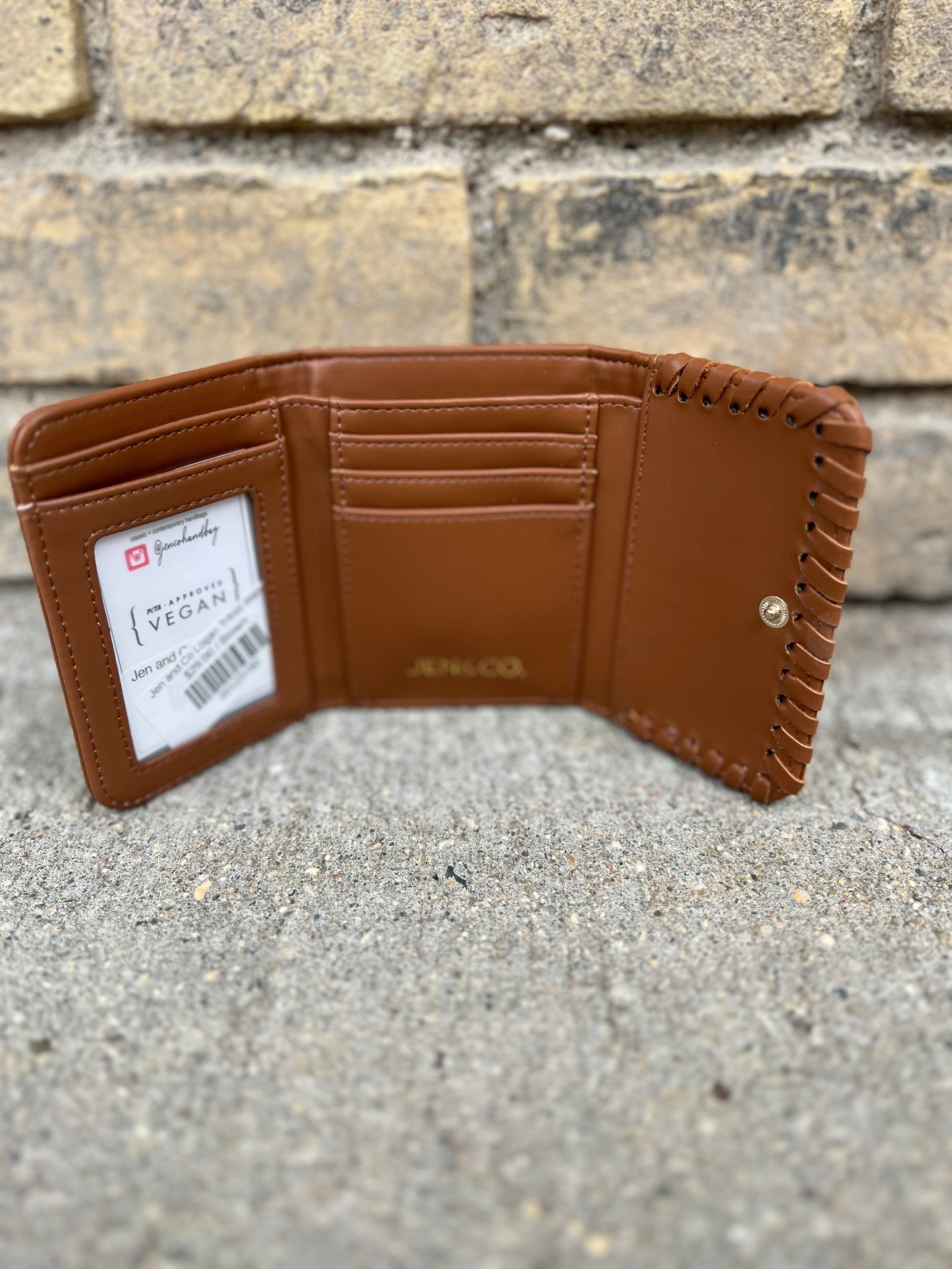 Jen and Co Logan Trifold Wallet-Wallets-Jen and Co-The Silo Boutique, Women's Fashion Boutique Located in Warren and Grand Forks North Dakota