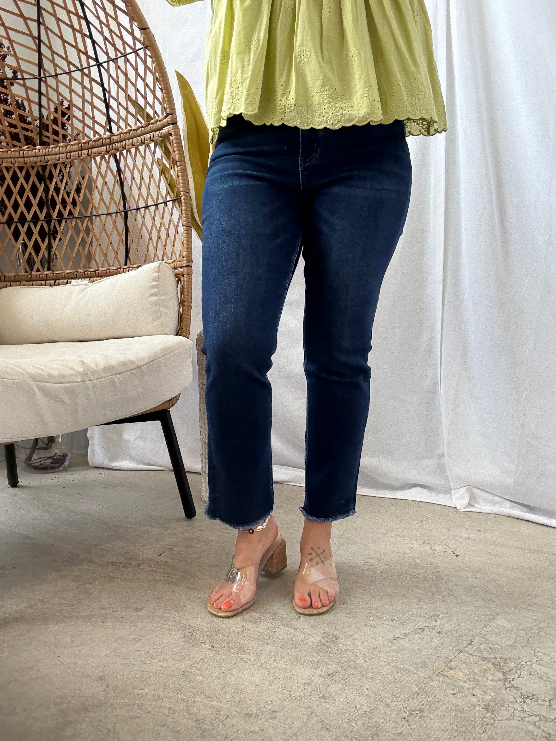Vervet Growing Light Slim Straight Jeans-Jeans-vervet-The Silo Boutique, Women's Fashion Boutique Located in Warren and Grand Forks North Dakota