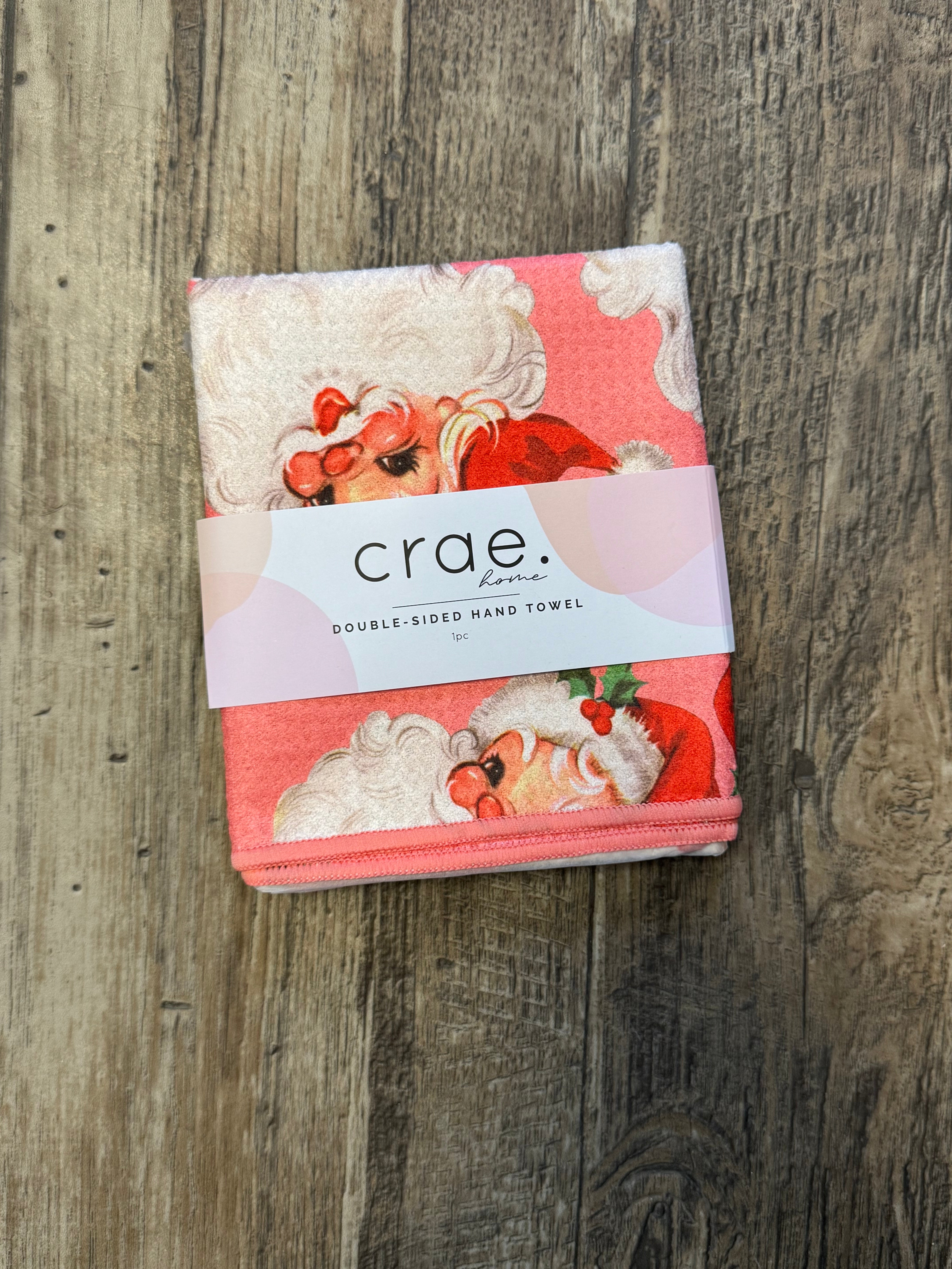 Santa Face Hand Towel-Tea Towels-crae-The Silo Boutique, Women's Fashion Boutique Located in Warren and Grand Forks North Dakota