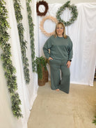 Maggie Scuba Set-Jade-Outfit Sets-Zenana-The Silo Boutique, Women's Fashion Boutique Located in Warren and Grand Forks North Dakota