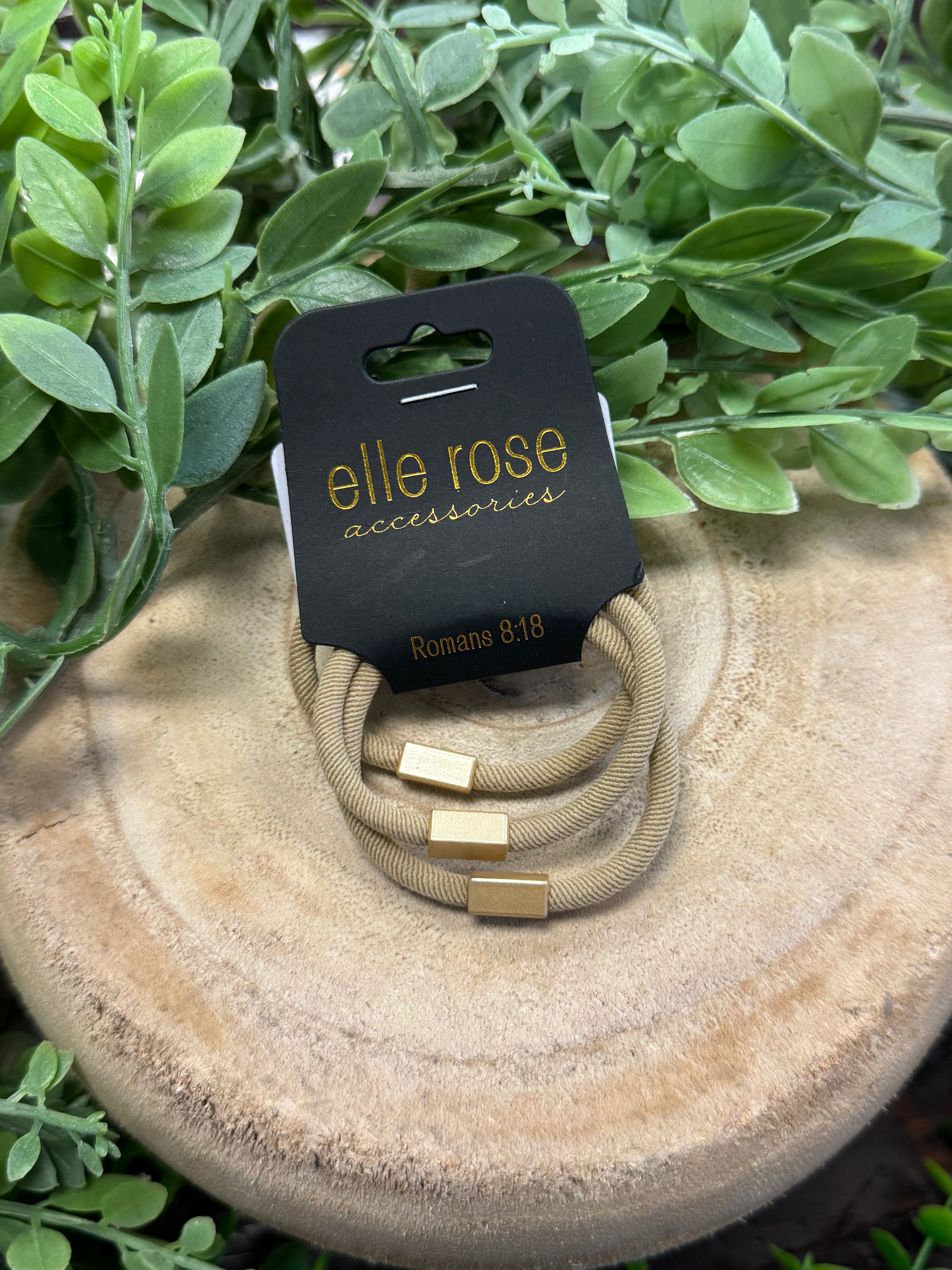 Elastic Hair Tie Bracelet Trio-Hair Accessories-scented-The Silo Boutique, Women's Fashion Boutique Located in Warren and Grand Forks North Dakota