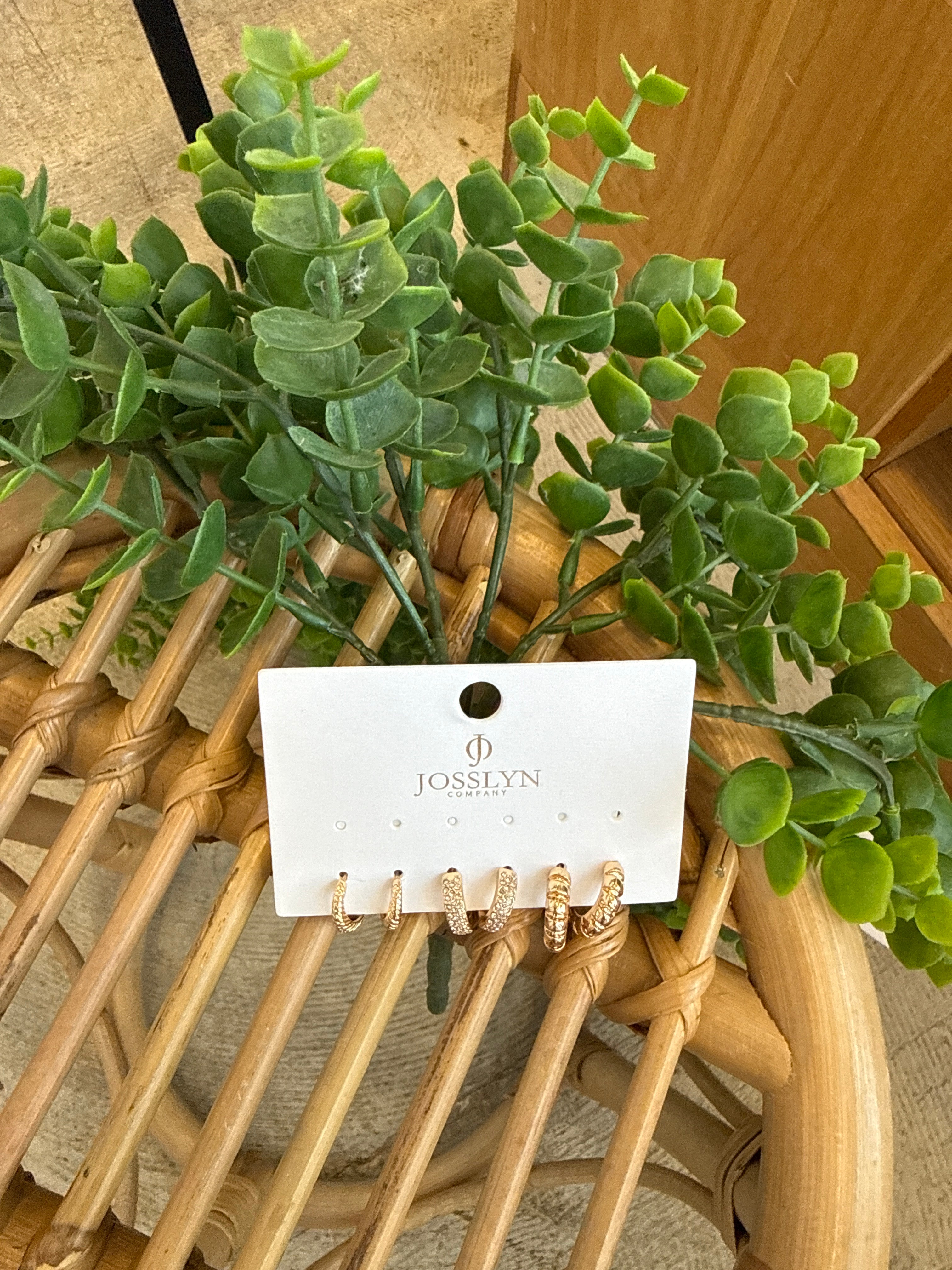 Joss Textured Huggie Earrings-Earrings-joss-The Silo Boutique, Women's Fashion Boutique Located in Warren and Grand Forks North Dakota