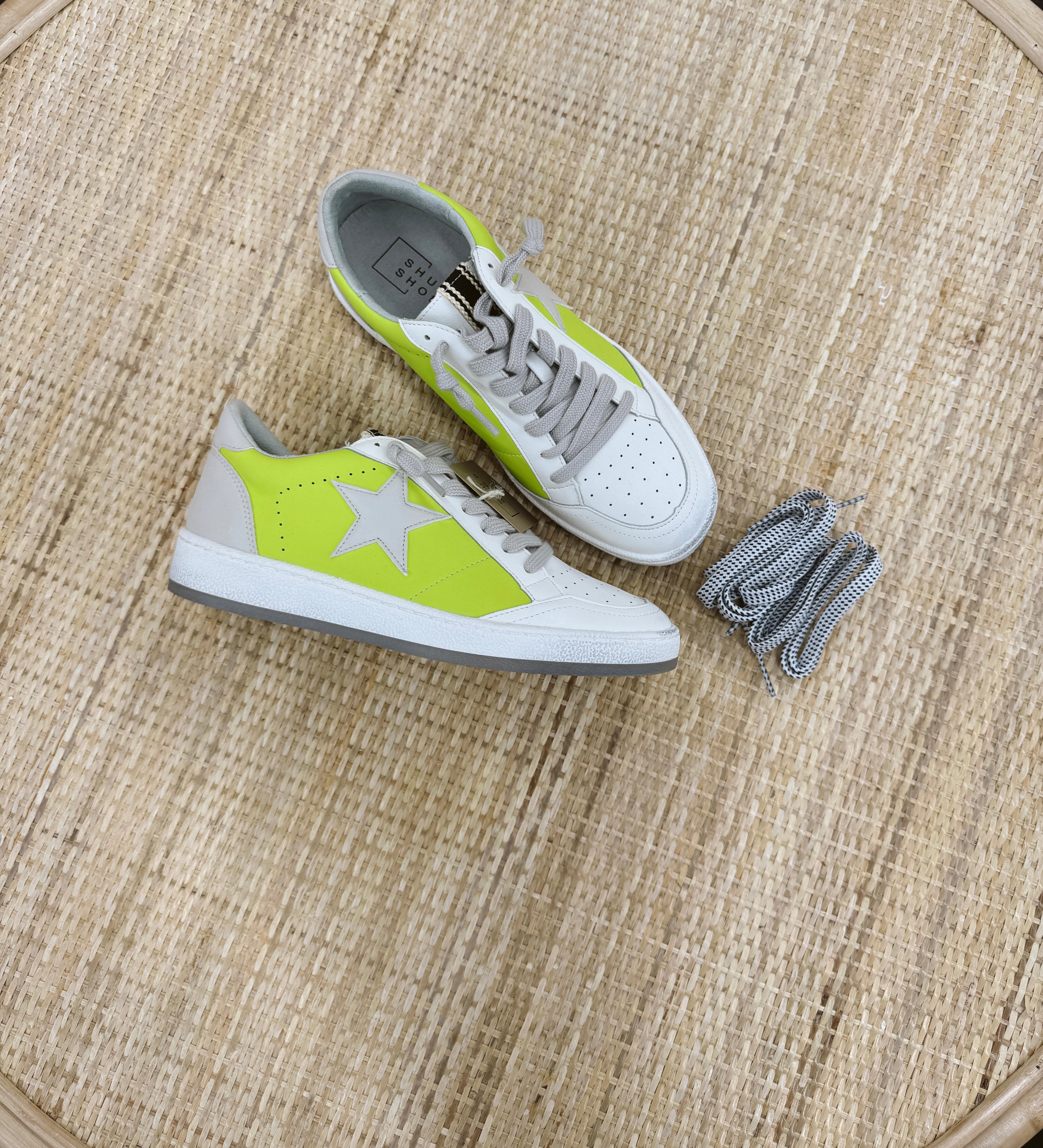 ShuShop Paz Lime Sneaker-Final Sale-Shoes-shushop-The Silo Boutique, Women's Fashion Boutique Located in Warren and Grand Forks North Dakota
