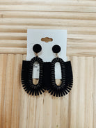 Suede Fringe Dangle Earrings-earrings-Fame-The Silo Boutique, Women's Fashion Boutique Located in Warren and Grand Forks North Dakota