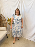 Blue Land Dress-Final Sale-Dresses-Umgee-The Silo Boutique, Women's Fashion Boutique Located in Warren and Grand Forks North Dakota
