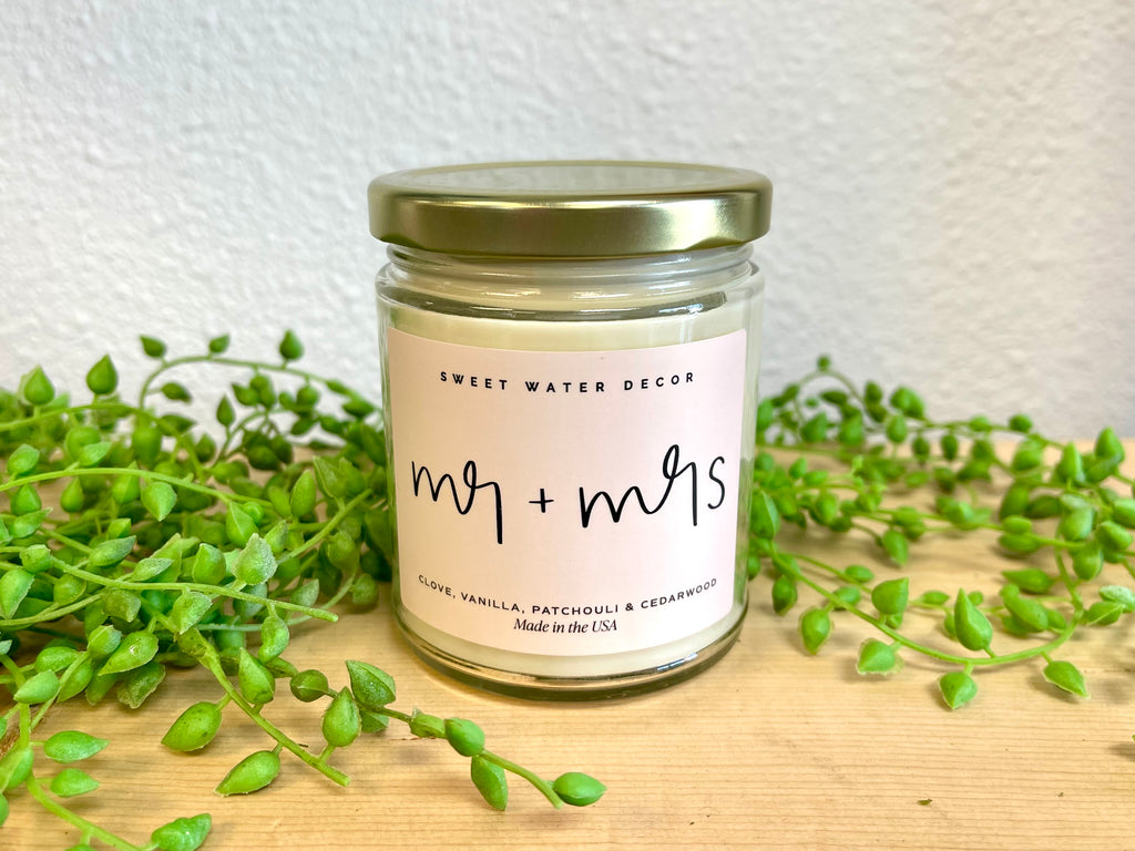 Mr and Mrs Candle-Candles-sweet water decor-The Silo Boutique, Women's Fashion Boutique Located in Warren and Grand Forks North Dakota