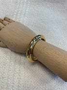 Gold Beveled Bangle-Bracelets-Fame-The Silo Boutique, Women's Fashion Boutique Located in Warren and Grand Forks North Dakota