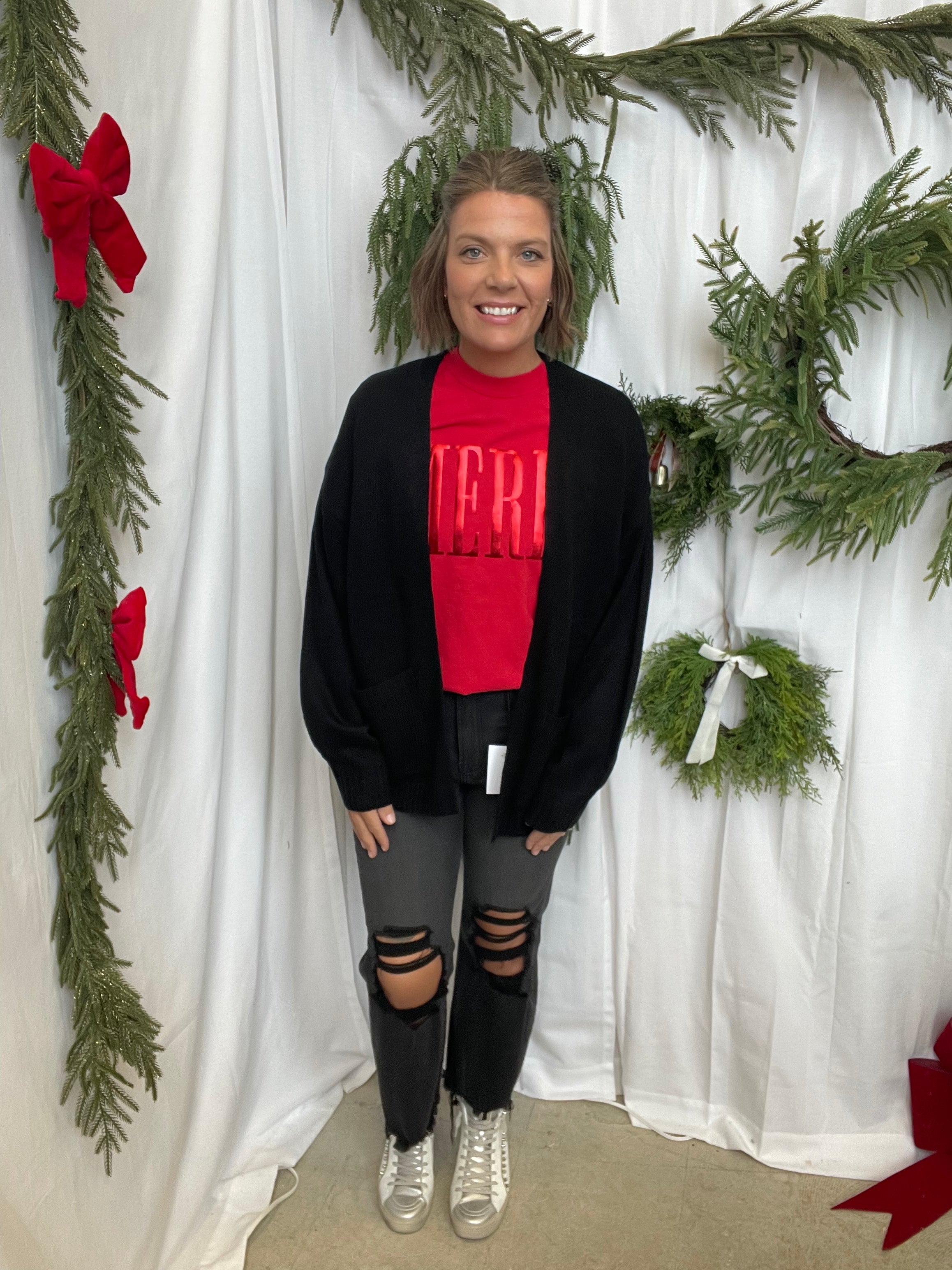 Lori Sweater Cardigan-Black-Cardigans-hyfve-The Silo Boutique, Women's Fashion Boutique Located in Warren and Grand Forks North Dakota