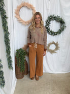 Solid Lounge Pants-Toffee-Pants-eesome-The Silo Boutique, Women's Fashion Boutique Located in Warren and Grand Forks North Dakota