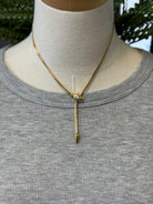 Gildora Serpent Y Lariat Necklace-Necklaces-maiq-The Silo Boutique, Women's Fashion Boutique Located in Warren and Grand Forks North Dakota