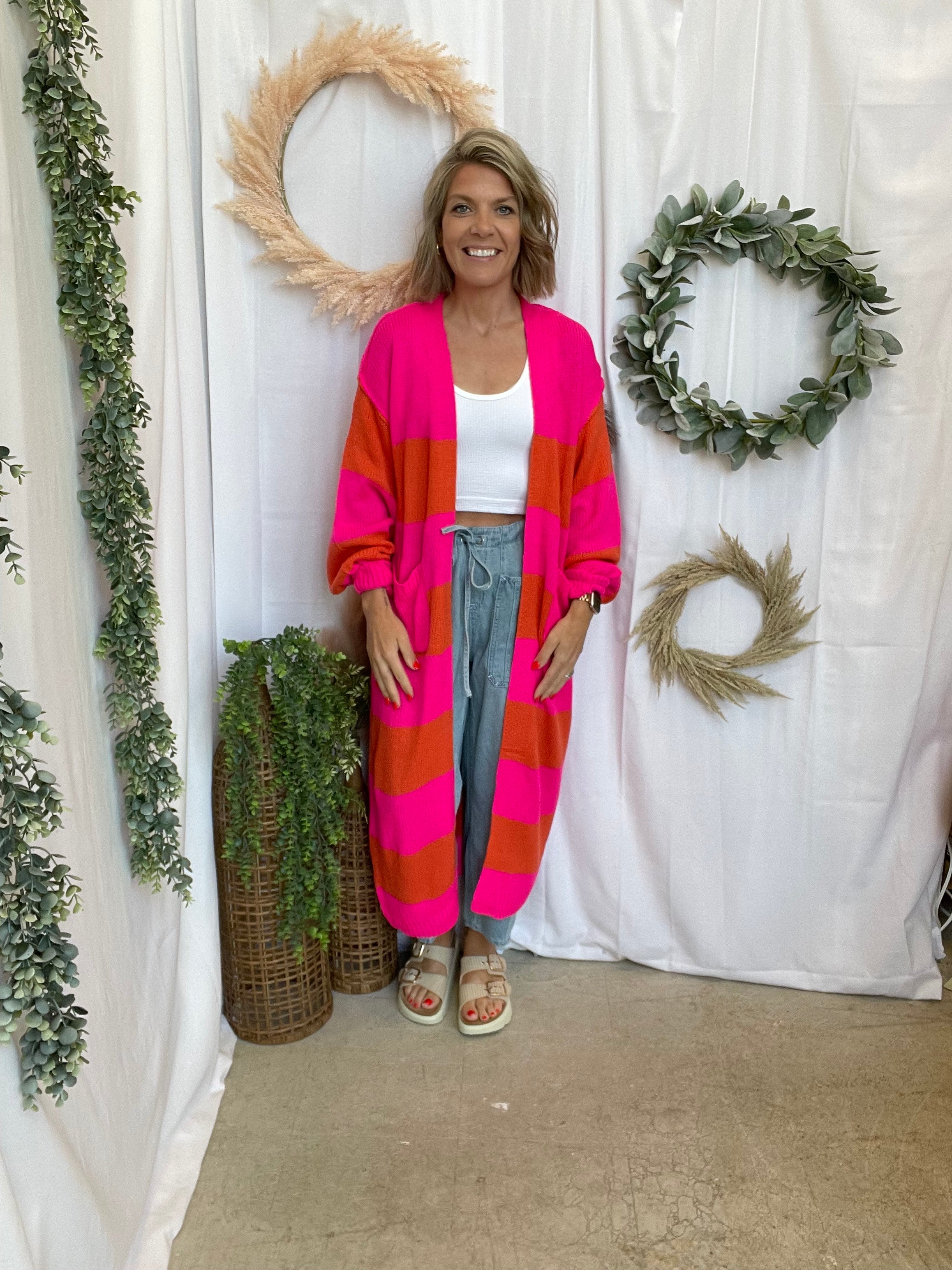 Panache Oh So Bright Cardigan-Cardigans-panache-The Silo Boutique, Women's Fashion Boutique Located in Warren and Grand Forks North Dakota