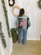 Davi Dani Mixed Media Jacket-Coats & Jackets-davi dani-The Silo Boutique, Women's Fashion Boutique Located in Warren and Grand Forks North Dakota
