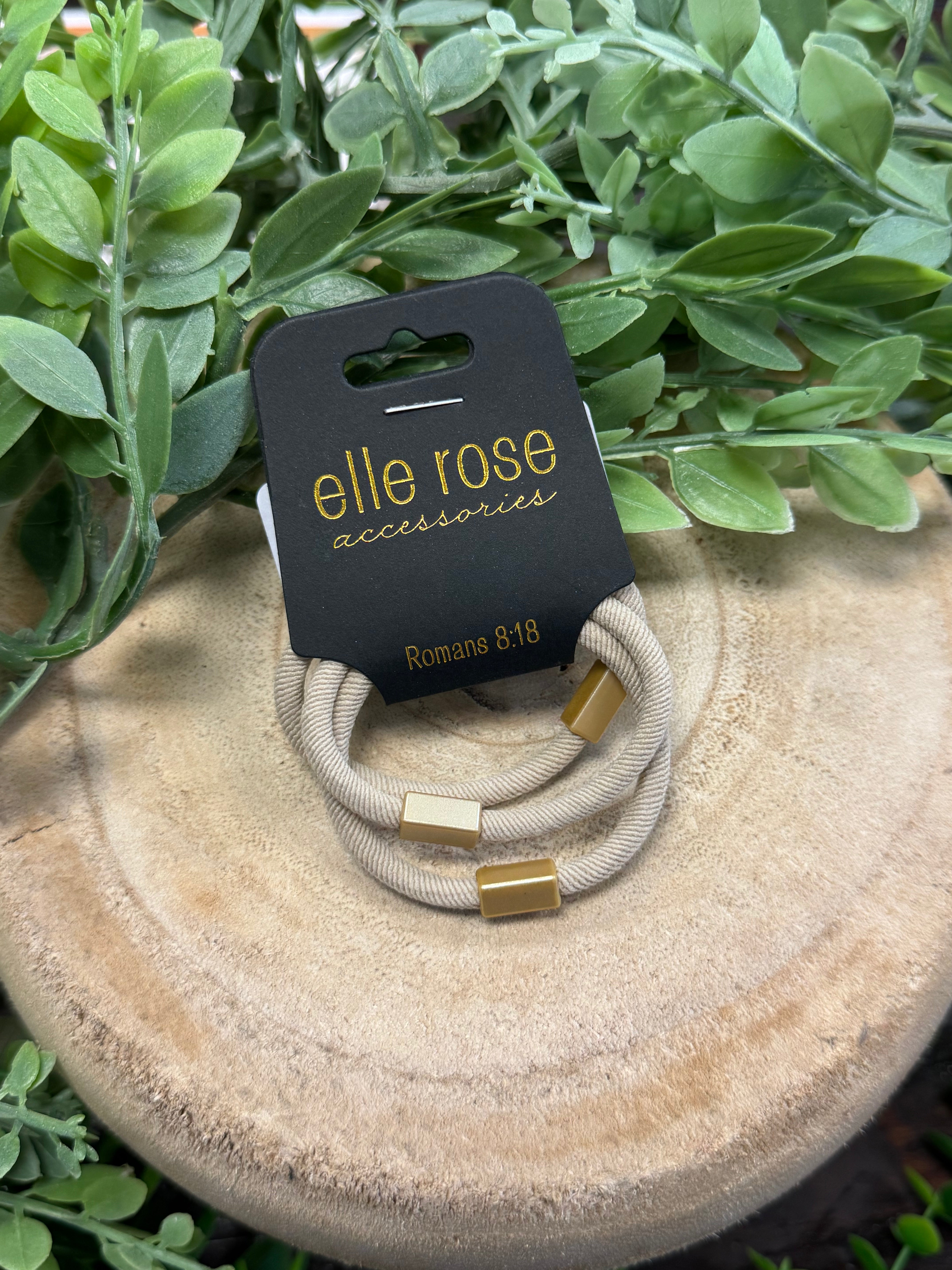 Elastic Hair Tie Bracelet Trio-Hair Accessories-scented-The Silo Boutique, Women's Fashion Boutique Located in Warren and Grand Forks North Dakota