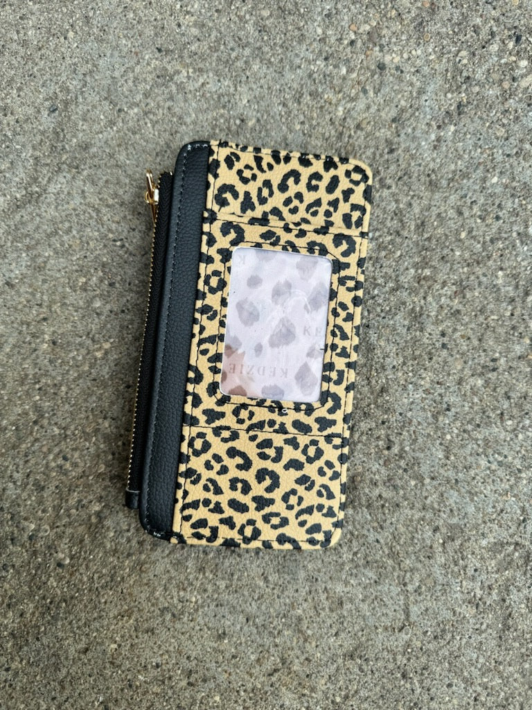 Leopard Kedzie Essentials Only Zippered Wallet-Wallets-dm-The Silo Boutique, Women's Fashion Boutique Located in Warren and Grand Forks North Dakota