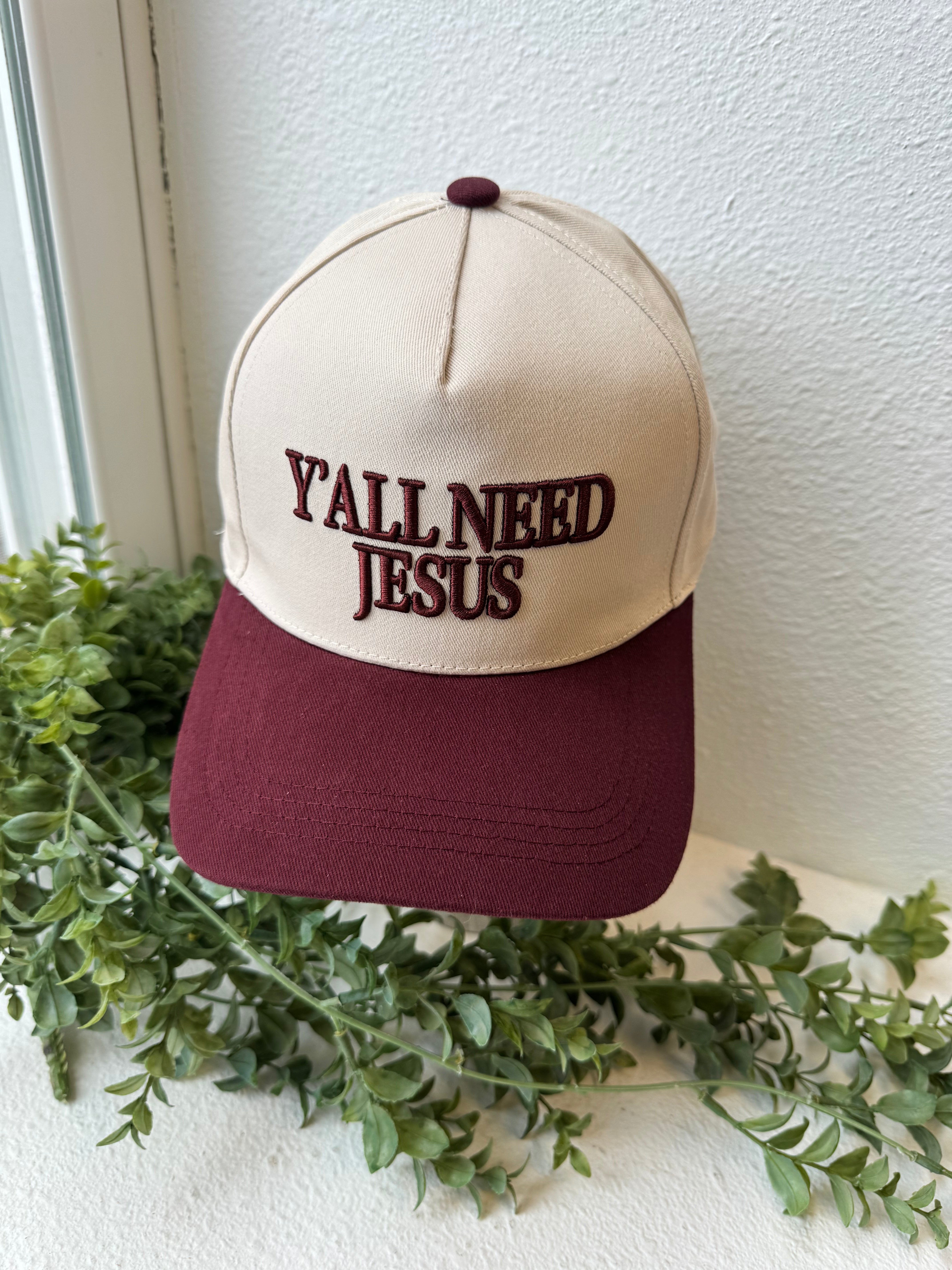 Y'all Need Jesus Hat-Raisin-Hats-Zenana-The Silo Boutique, Women's Fashion Boutique Located in Warren and Grand Forks North Dakota