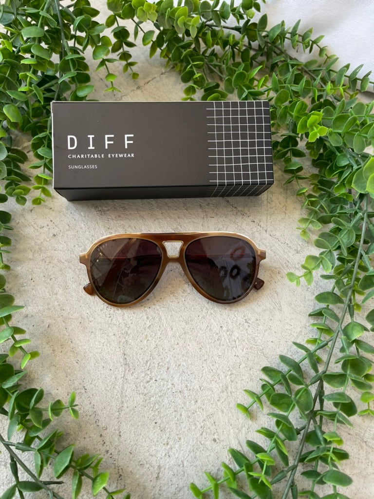 Diff Sunglasses - Tosca III Tawny Tortoise-Sunglasses-Diff-The Silo Boutique, Women's Fashion Boutique Located in Warren and Grand Forks North Dakota